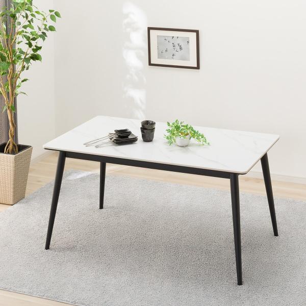 ニトリ（NITORI） セラミックダイニングテーブル(GD01 135 WH