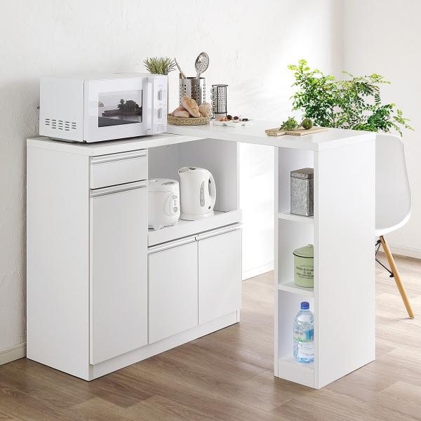 ニトリ（NITORI） 幅調節可能な伸長式カウンター (幅110〜181cm WH