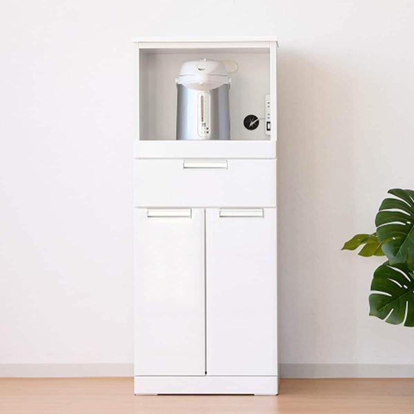 ニトリ（NITORI） 省スペースレンジ台(1段スライド 幅49cm WH