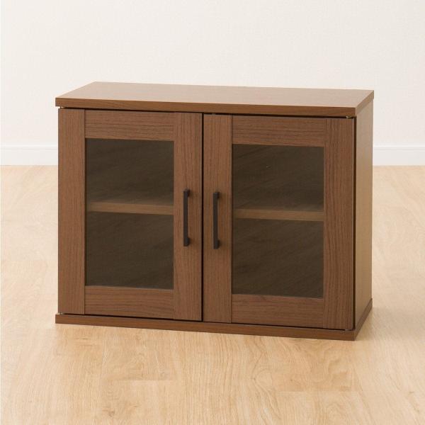 ニトリ（NITORI） 幅60cm キャビネット(マーレ4560 MBR) 食器棚 レンジ