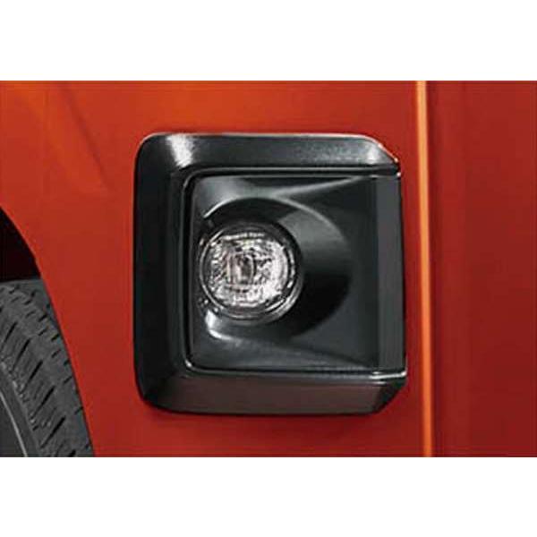 ハイゼットカーゴ フォグランプベゼル（ガンメタ）（LEDフォグランプ付