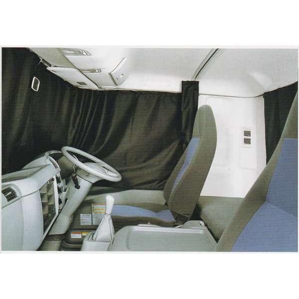 ファイター ラウンドカーテンレールの広幅 フルキャブ用 *カーテンは