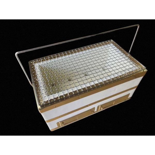 能登の珪藻土 切り出し 卓上手作り 七輪 長角30号 網付 太陽炭 短炭 一