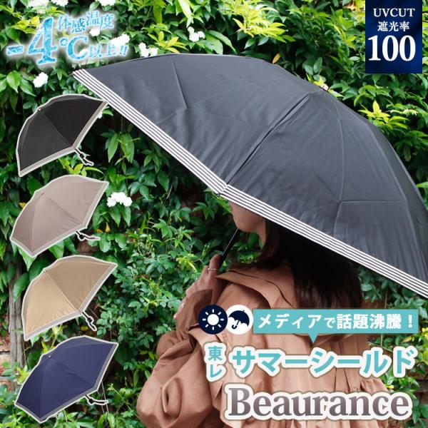 東レ サマーシールド Beaurance グログランリボン晴雨兼用傘