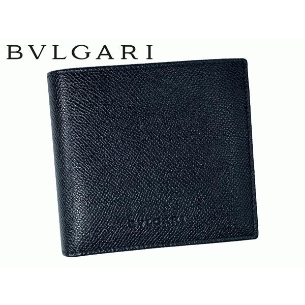 BVLGARI（ブルガリ） BVLGARI 20253 BLACK 型押しロゴ入り ブラック