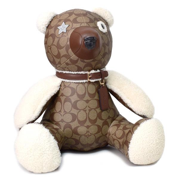 COACH（コーチ） ぬいぐるみ コーティングキャンバス ぺブルレザー