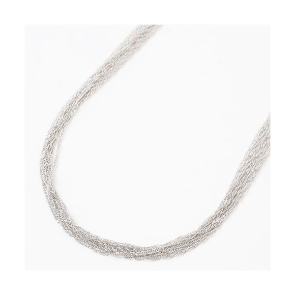 純プラチナ ネックレス ロング スクリュー チェーン PT999 7連 60cm