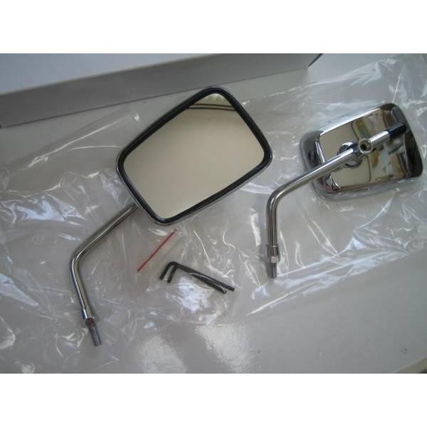 ☆メッキ仕様 AZタイプ ミラー 8mm 右：逆ネジSET【ステム角度110