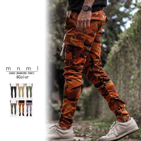 ミニマル mnml パンツ CARGO DRAWCORD PANTS ドローコード カーゴ