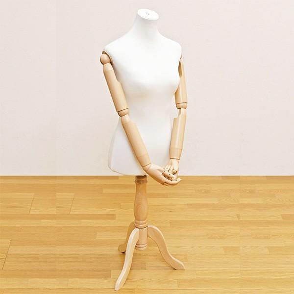 トルソー 腕付き レディース 腕あり 手 指 角度調整 女性用 マネキン