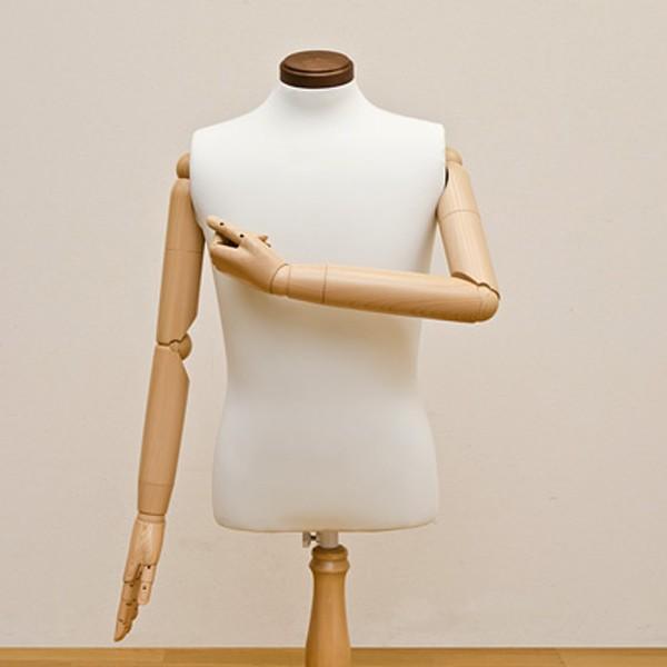 トルソー 男性用 メンズ アームあり 腕付き 手 顔なし 首無し マネキン