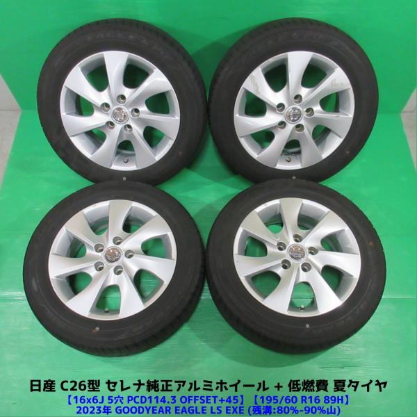 2024年式】VELVA CHARGE製 ホイール195/60R16セレナ外し 2024年式