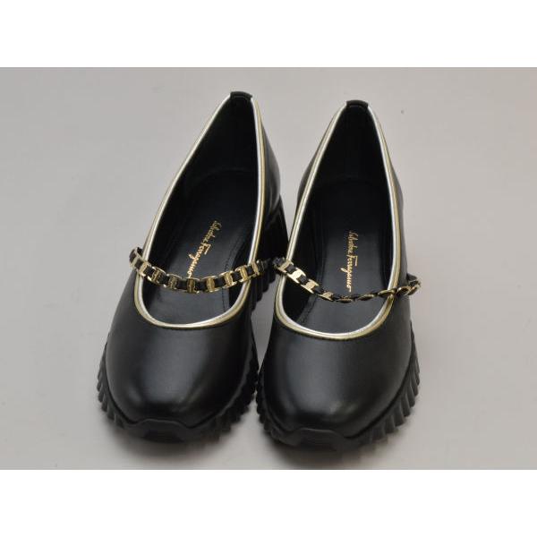 フェラガモ FERRAGAMO パンプス SANDY 2.0cm NERO NAPPA CALF MEKONG