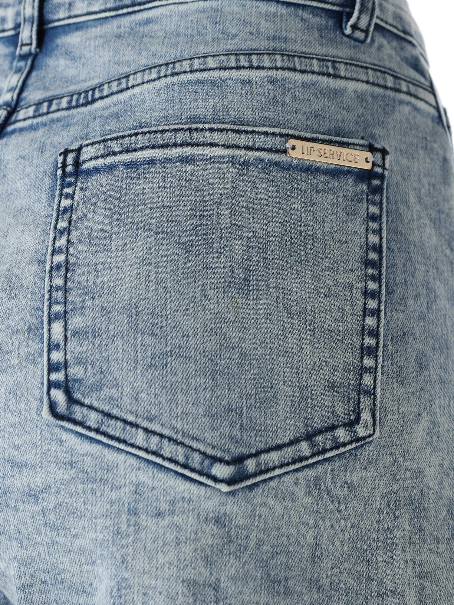 LIP SERVICE（リップサービス）｜ ウエストラップデニムショートパンツ