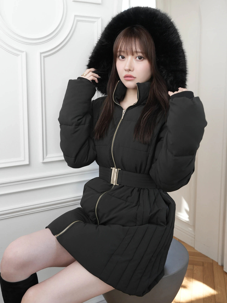 LIP SERVICE（リップサービス）｜ シェーディングライン中綿コート