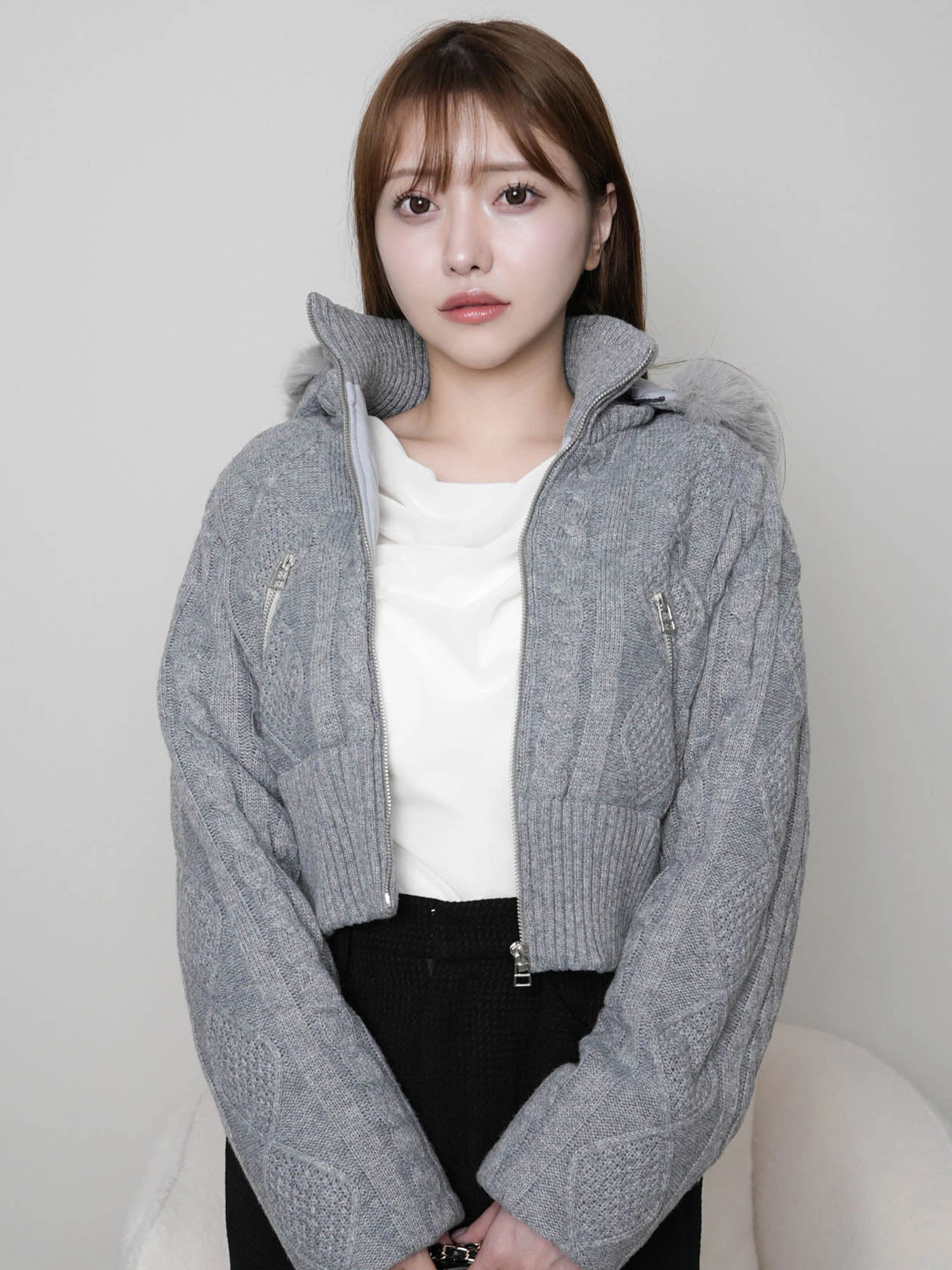 LIP SERVICE（リップサービス）｜ ウォームケーブルニット中綿