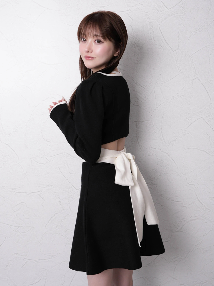 LIP SERVICE（リップサービス）｜ バックリボンバイカラーフレア