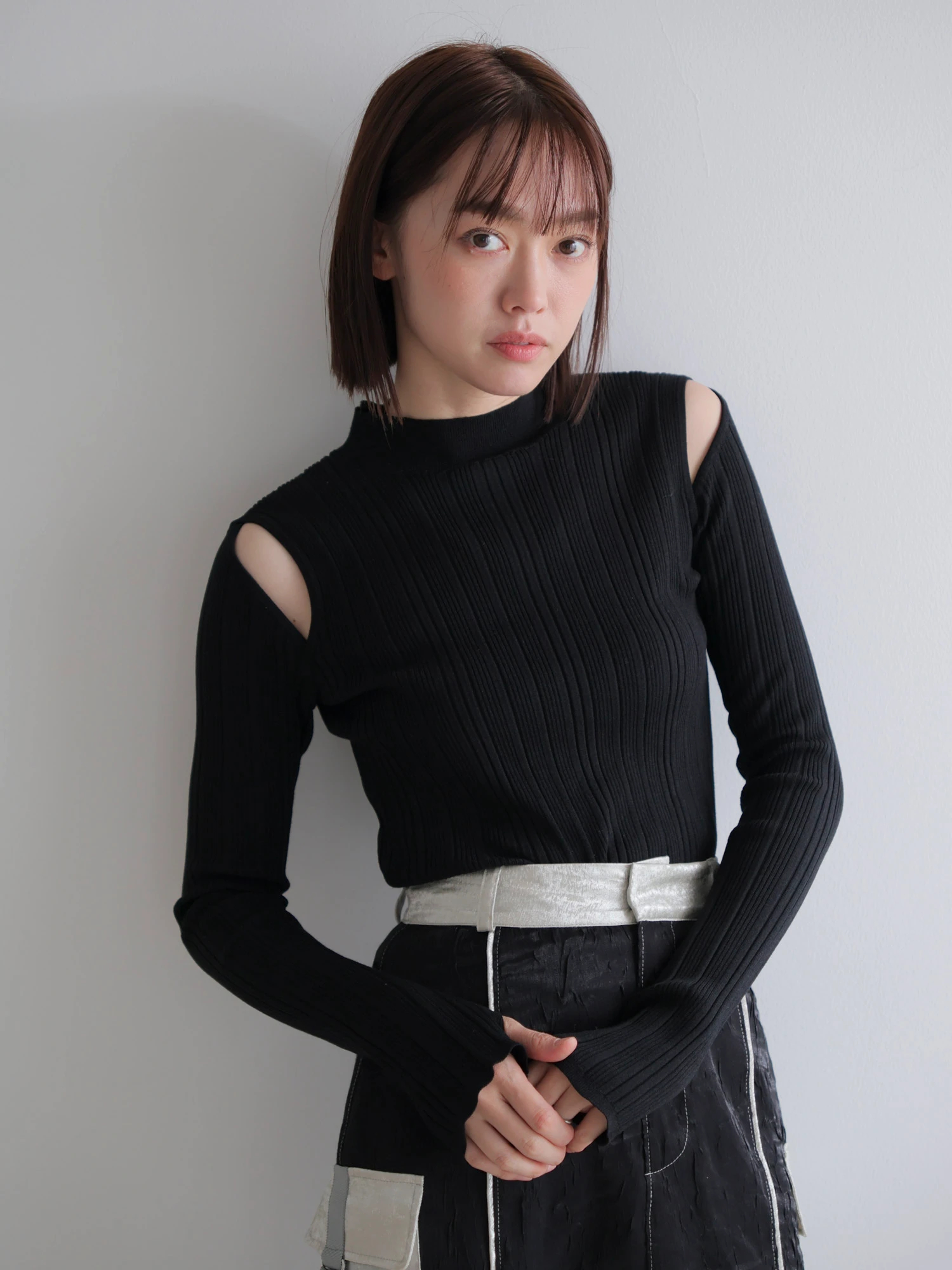 RANDY 完売 2wayストリングコアニットトップス Sサイズ 2wayストリング