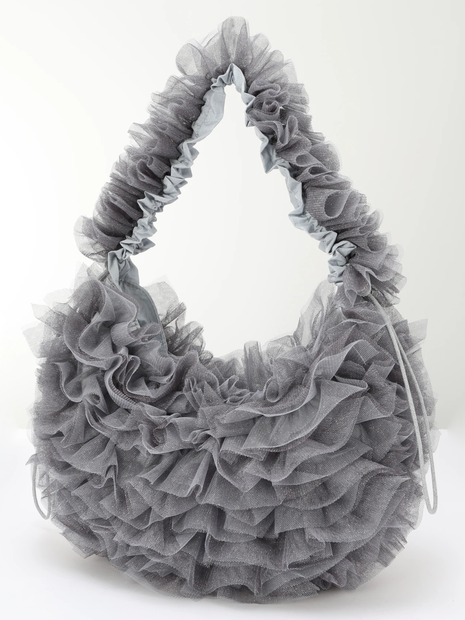 LADYMADE（レディメイド）｜ ラメチュールフリルドロストバッグ