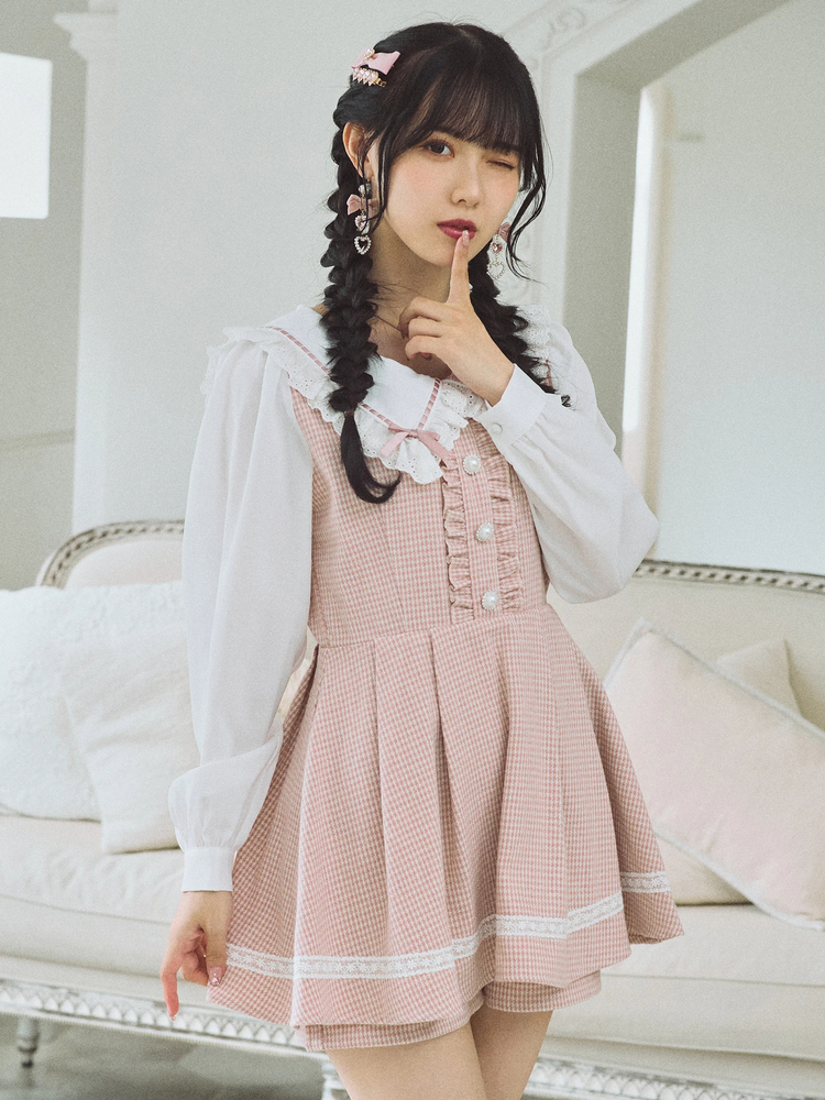 セーラーカラー千鳥コンビネゾン - Ank Rouge(アンクルージュ)の