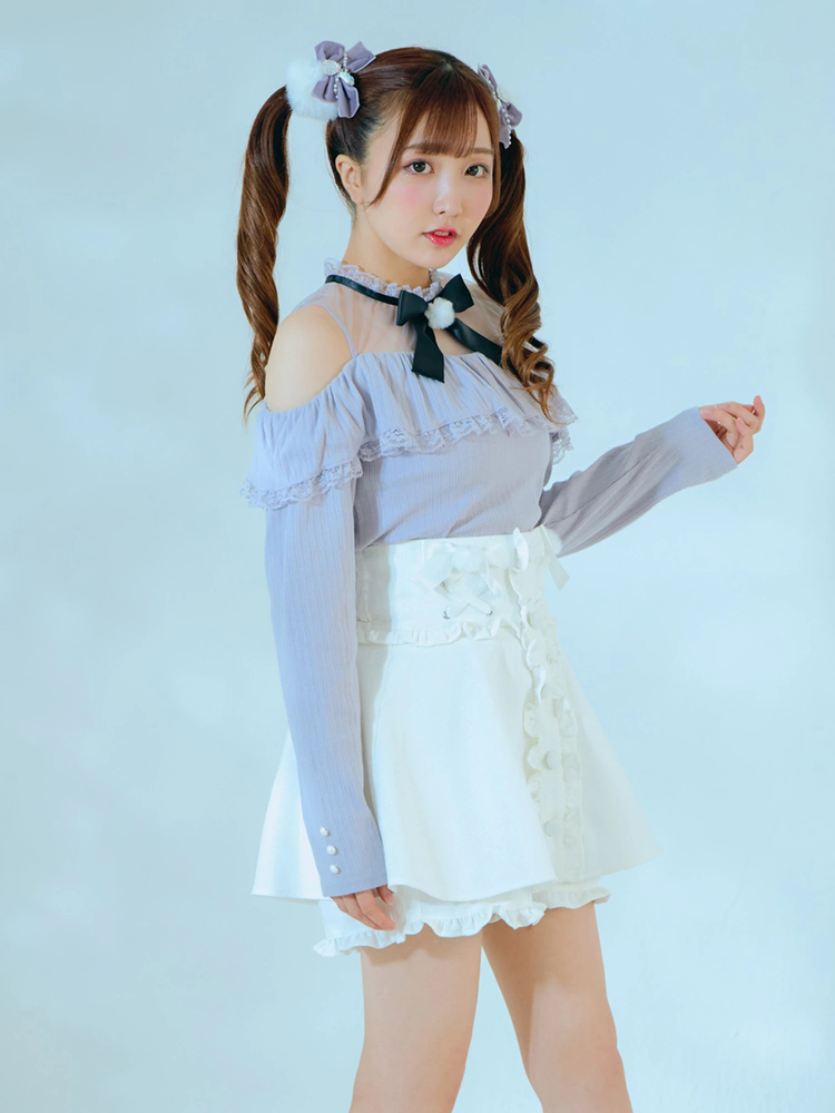 ぽんぽんリボンスピンドルスカパン - Ank Rouge(アンクルージュ)の