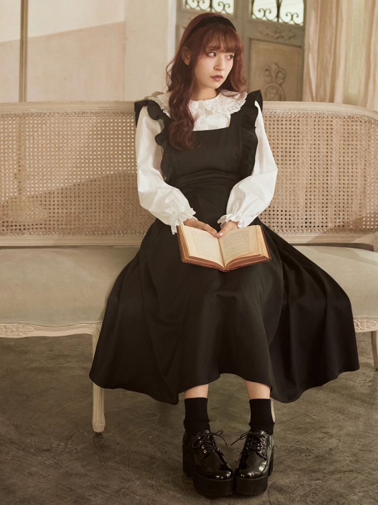 フリルロングサロペットワンピース - Ank Rouge(アンクルージュ)の