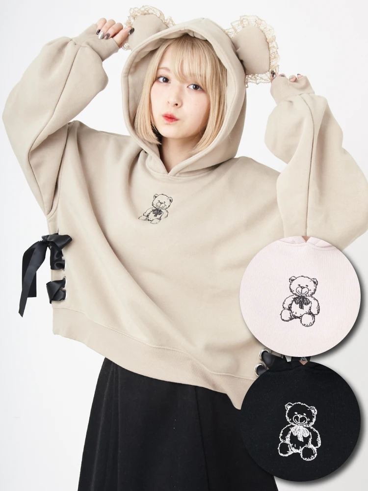 くまパーカー - Ank Rouge(アンクルージュ)のパーカ｜ファッション通販