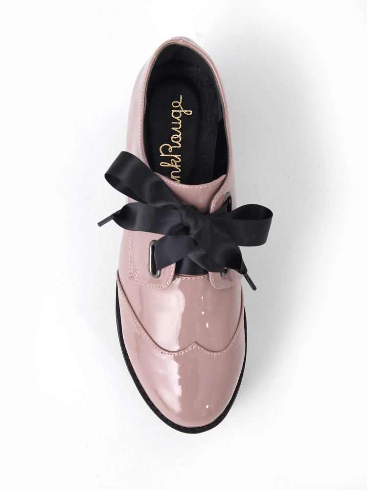 リボンレースアップ厚底シューズ - Ank Rouge(アンクルージュ)の