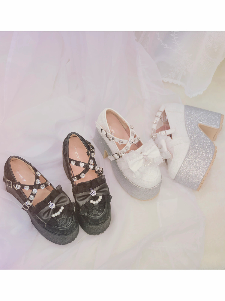 クラウンリボンシューズ - Ank Rouge(アンクルージュ)のパンプス