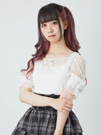 パールトリムBACKリボンTOPS - Ank Rouge(アンクルージュ)のTシャツ