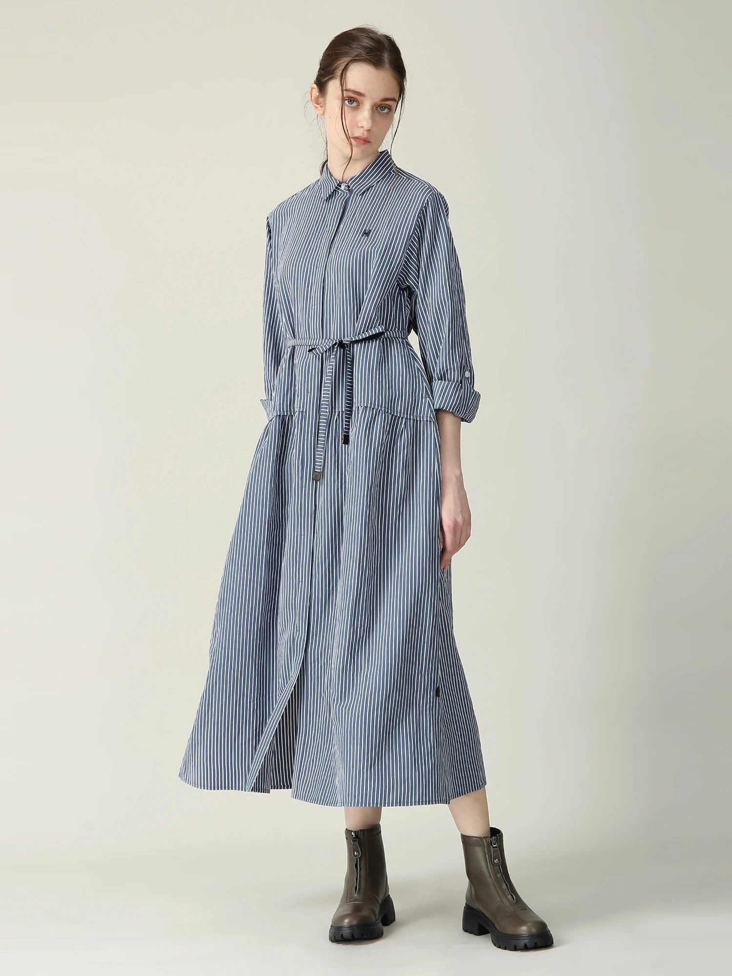 モルガンティ ストライプ ワンピース ｜ MORABITO BLANC（モラビト