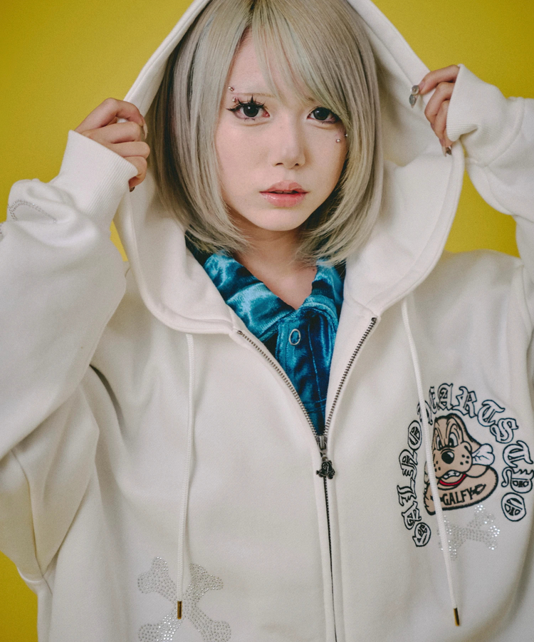 GALFY/ガルフィー ピカピカ骨骨パーカー(MENS)｜ファッション通販