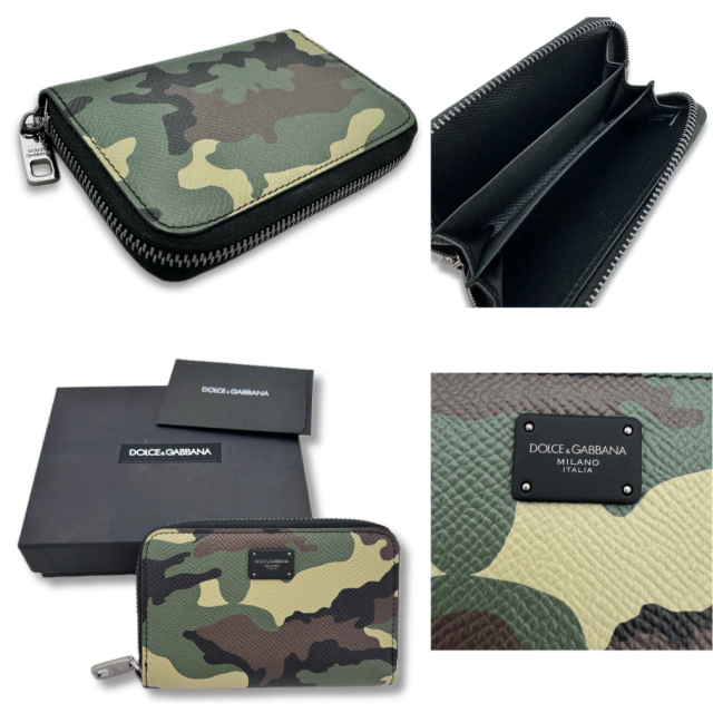 ドルチェ＆ガッバーナ メンズ カードケース 迷彩柄 カモフラージュ