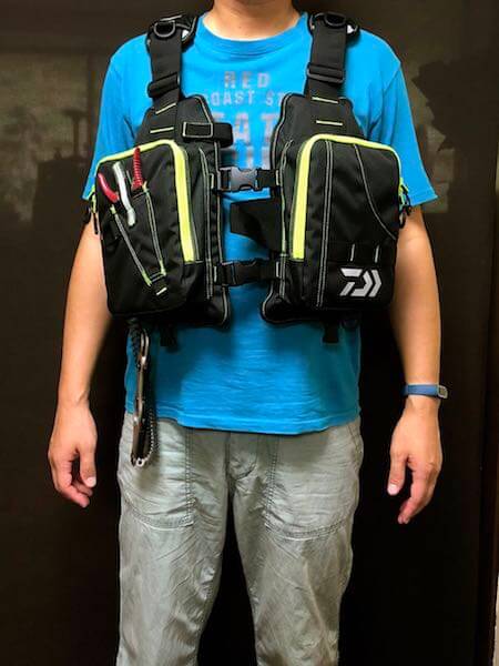 はじめての釣り用ライフジャケットにDaiwa ライトフロートゲームベスト
