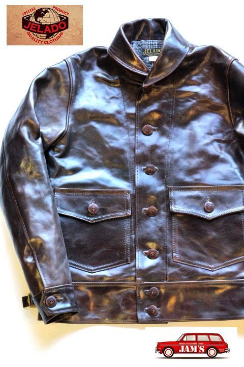 JELADO」 Vanquish ジェラード レザーコサックジャケット ホースハイド