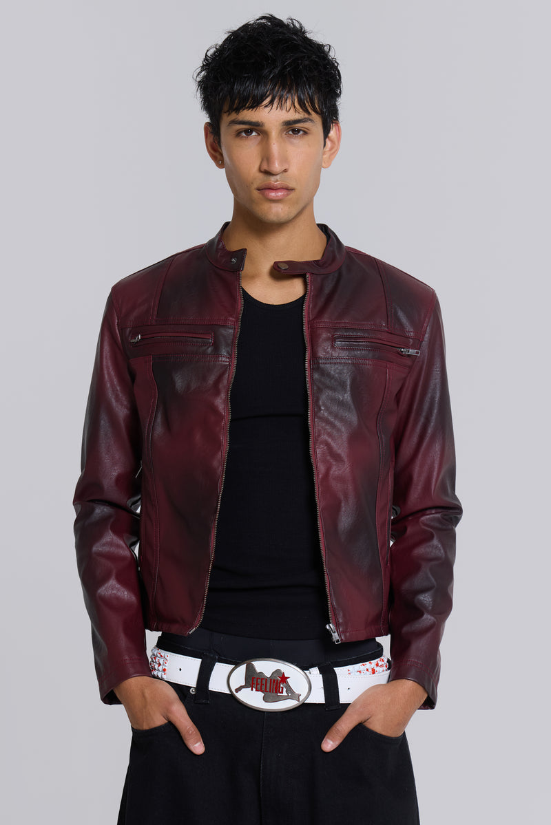 Shop Oxblood Piston Jacket | Jaded London | Clothing