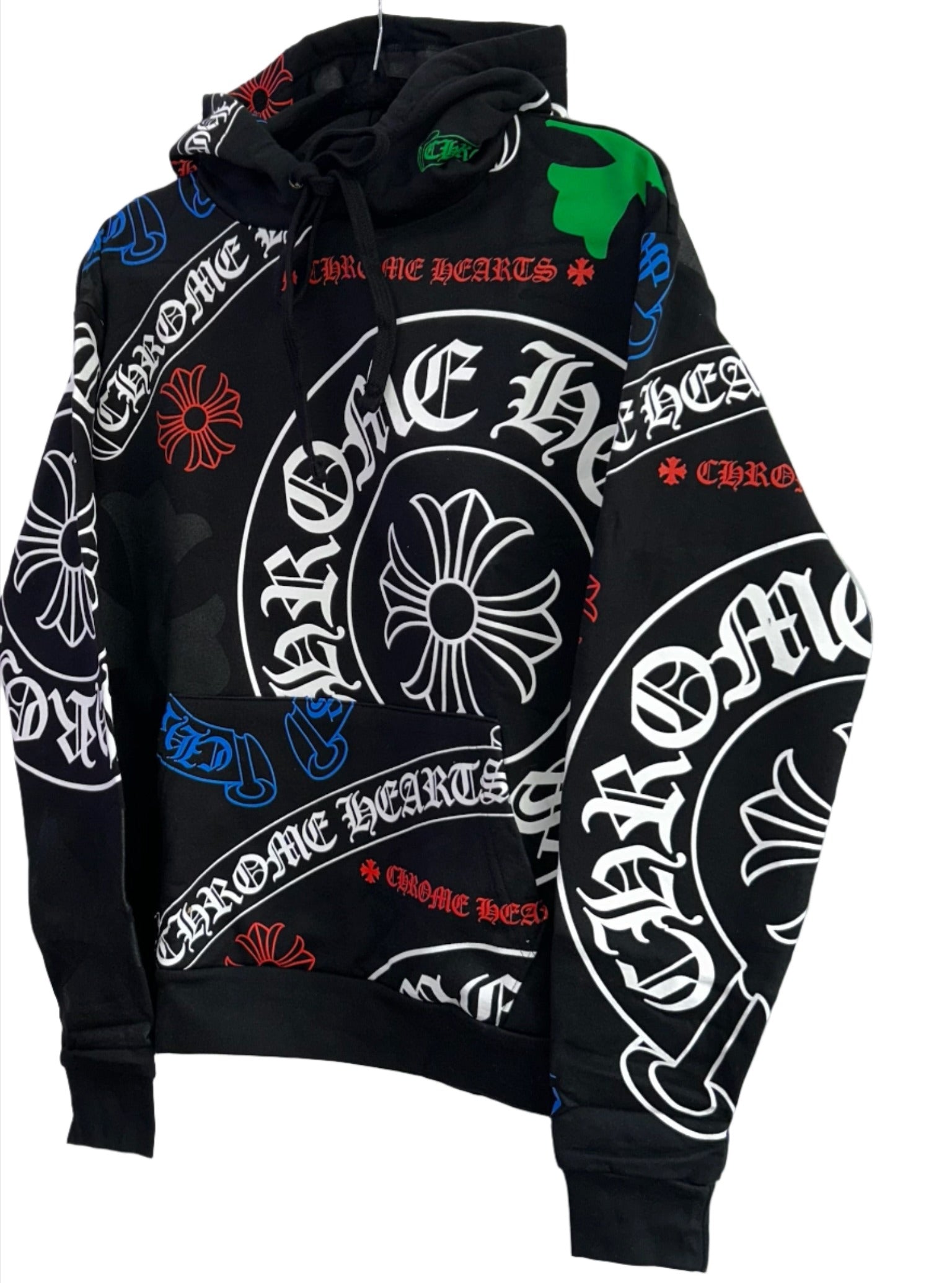 Chrome Hearts Black Stencil Hoodie - Size XS