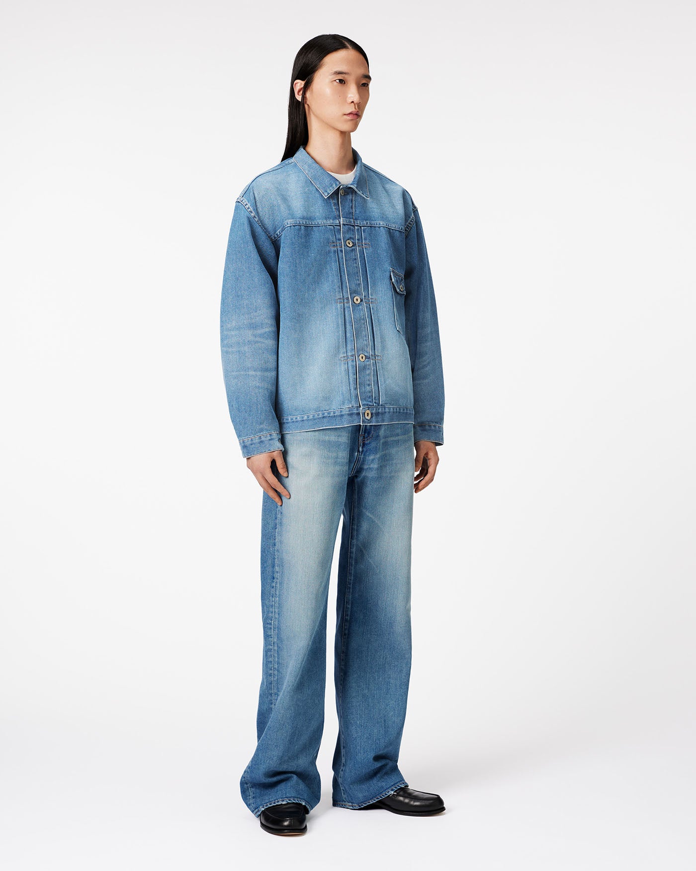 MEN｜Light Type 1 Denim Jacket 9oz Medium Indigo | Japan Blue Jeans