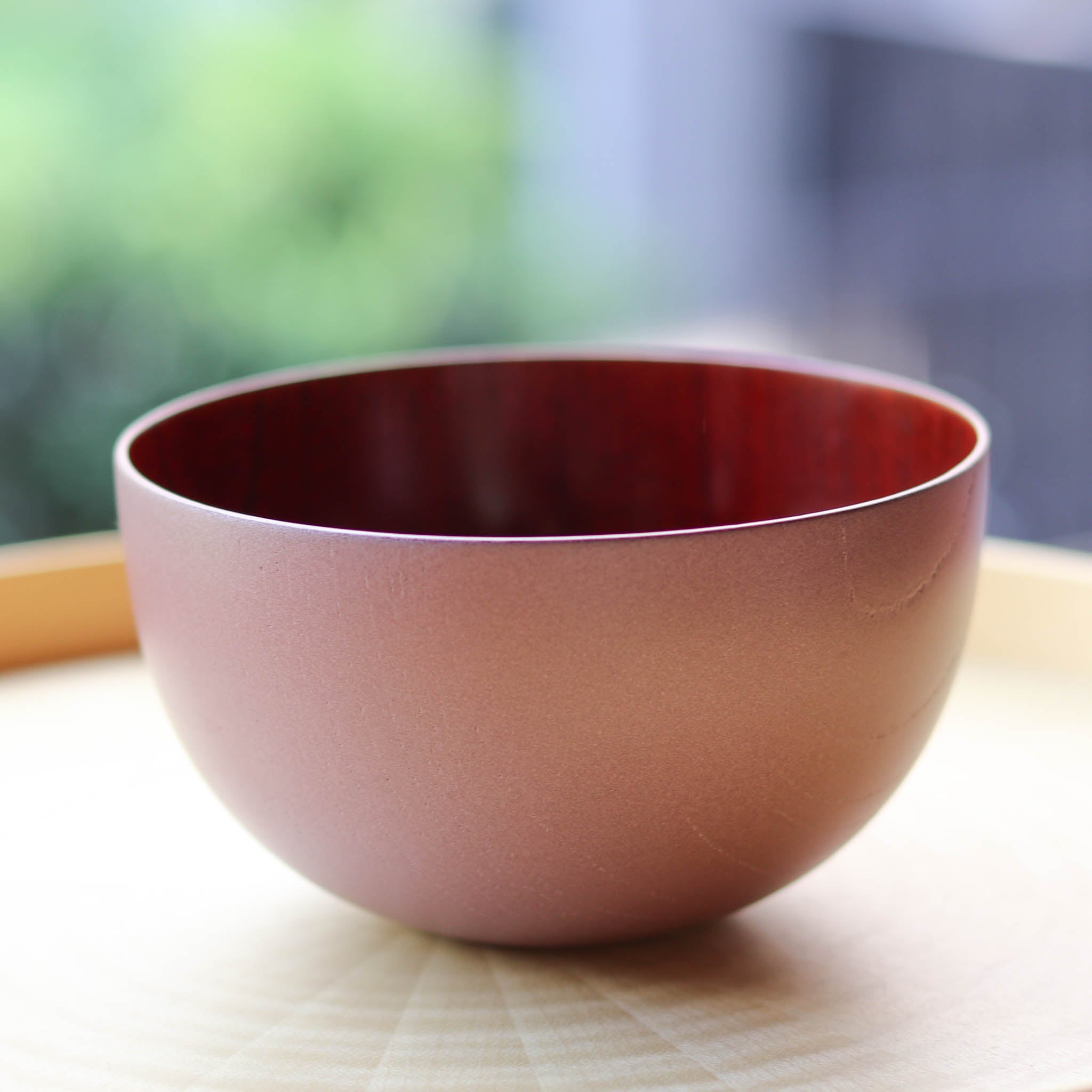 山中漆器 お椀 | うつろいボウル | シルキーピンク あかね | 浅田漆器工芸