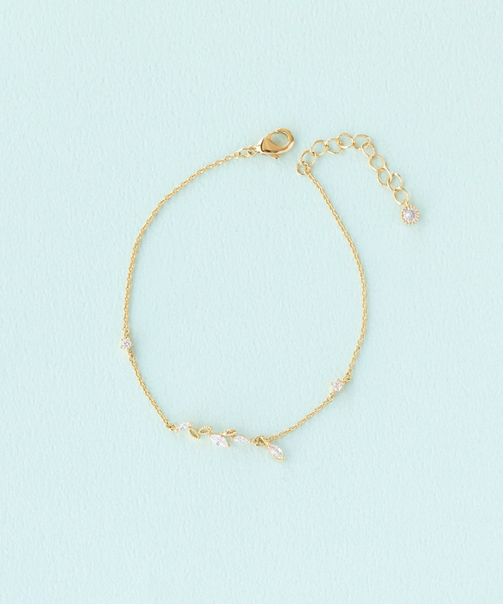 Phoebe/フィービィー】シャイニーティアリーフブレスレット – JEWEL ADDICT