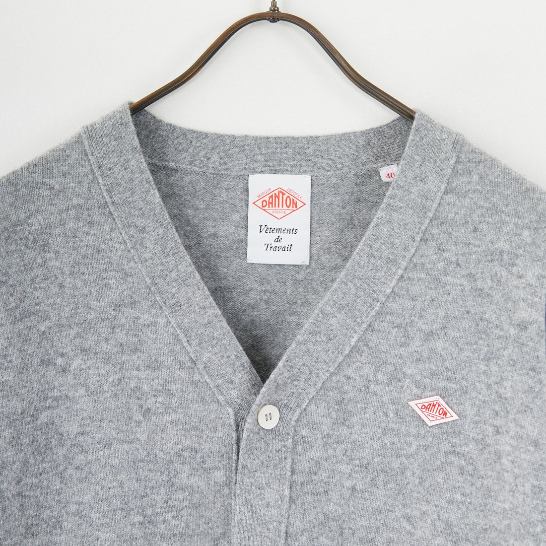 DANTON [ダントン] ラムウール Vネックカーディガン [DT-D0030LMW