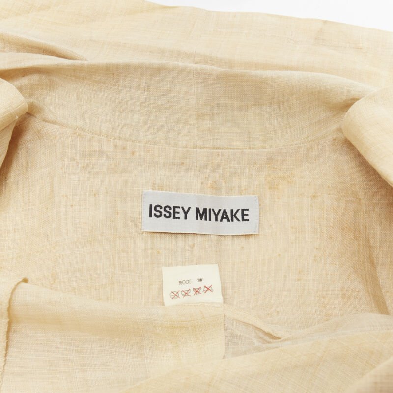 Issey Miyake - Beige Women Work Top | JHROP Preloved Luxury