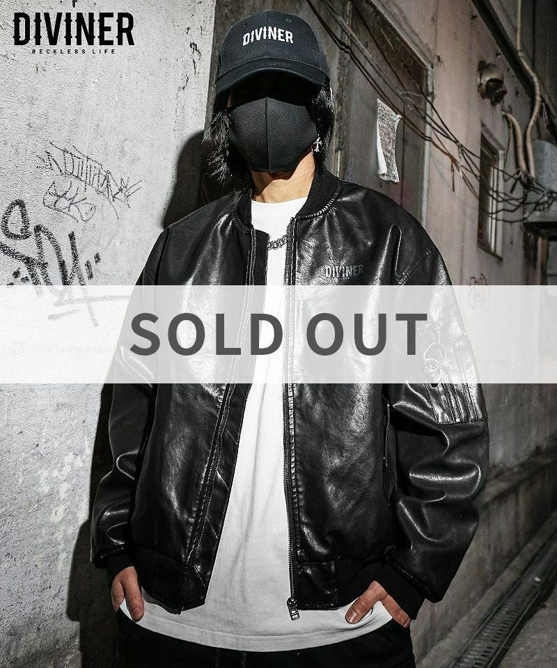 Undefeated Leather MA-1 Jacket アウター｜【公式】DIVINER