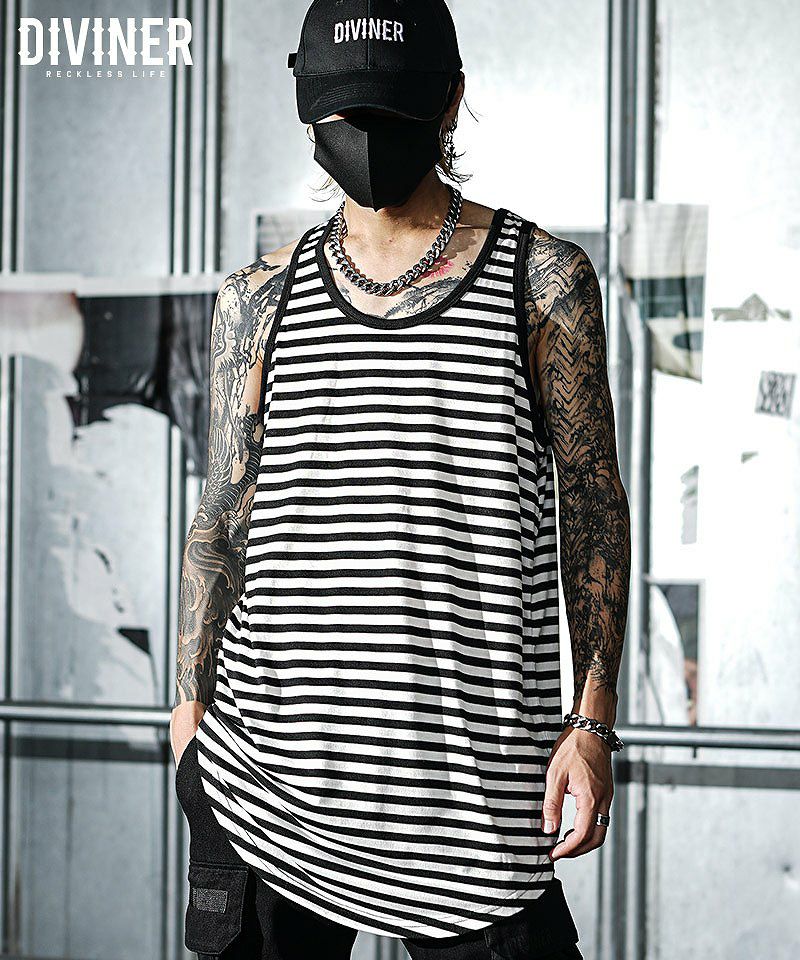 OWN ROOTS】Border Long Tanktop | 【公式DIVINER（ディバイナー）】