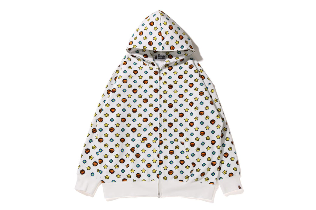 MILO MONOGRAM OVERSIZED FULL ZIP HOODIE | bape.com