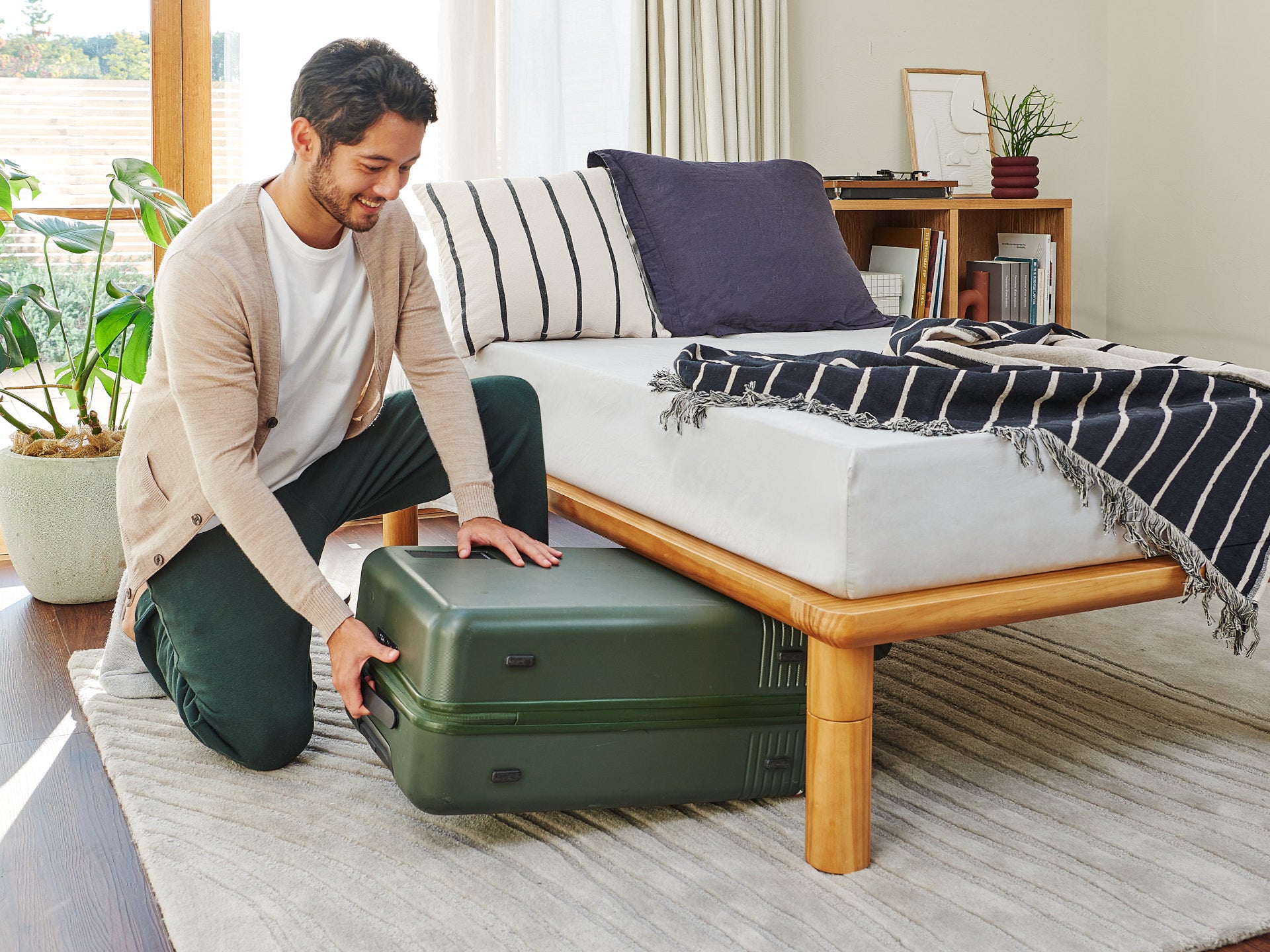 コアラミライカスタムベッドフレーム｜高さ調整可能木製ベッド