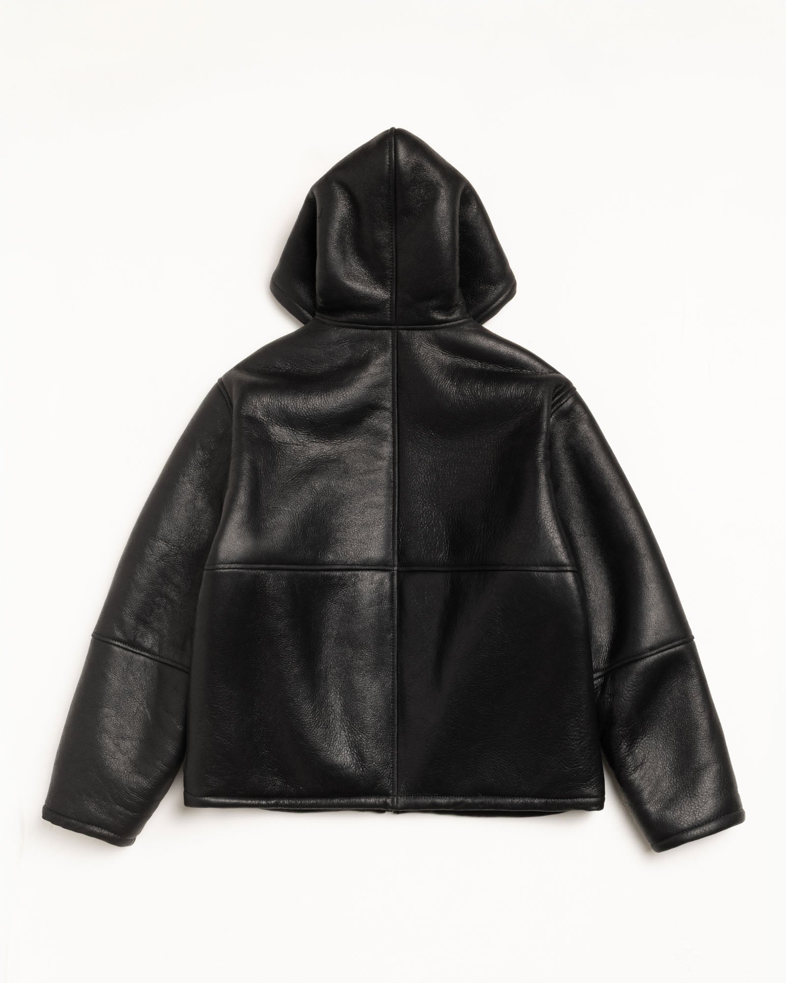 Shearling Hooded Jacket – Black | Outerwear | Stüssy Japan
