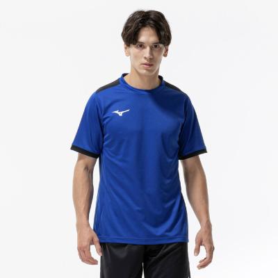 Mizuno サッカー 練習着 ホワイト/ブルー 番号2 数回使用の美品 ウエア｜