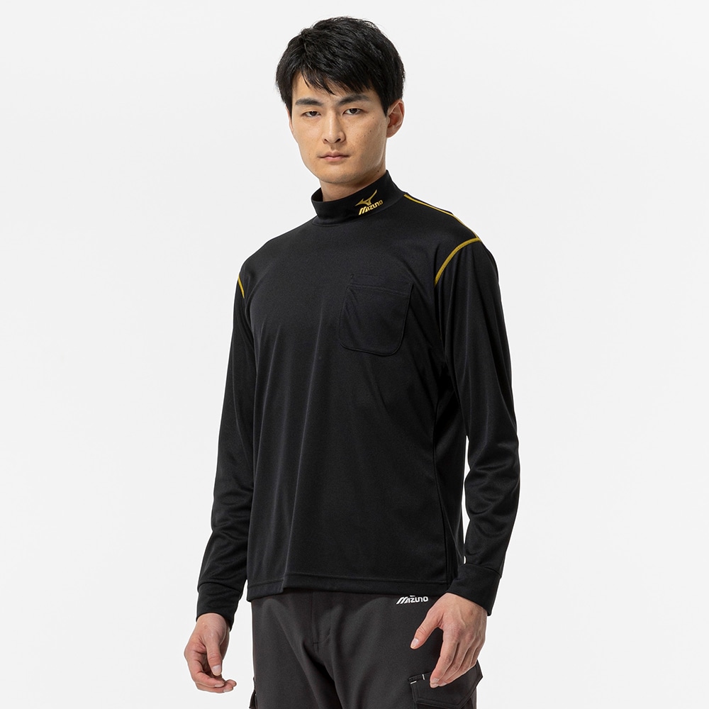 ナビドライ ハイネック ワークシャツ(長袖)|F2JA0183|ウエア