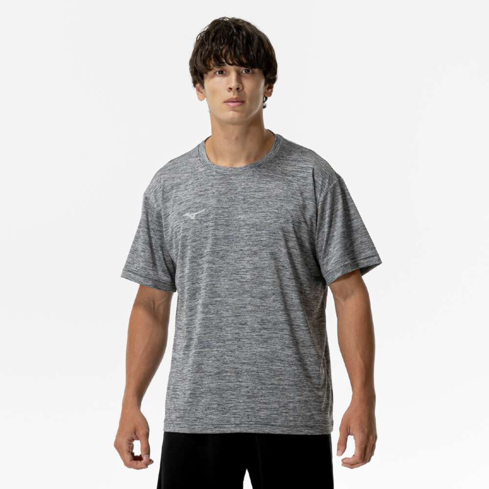 ナビドライTシャツ(半袖／杢調)|32MAC194|ミズノトレーニング